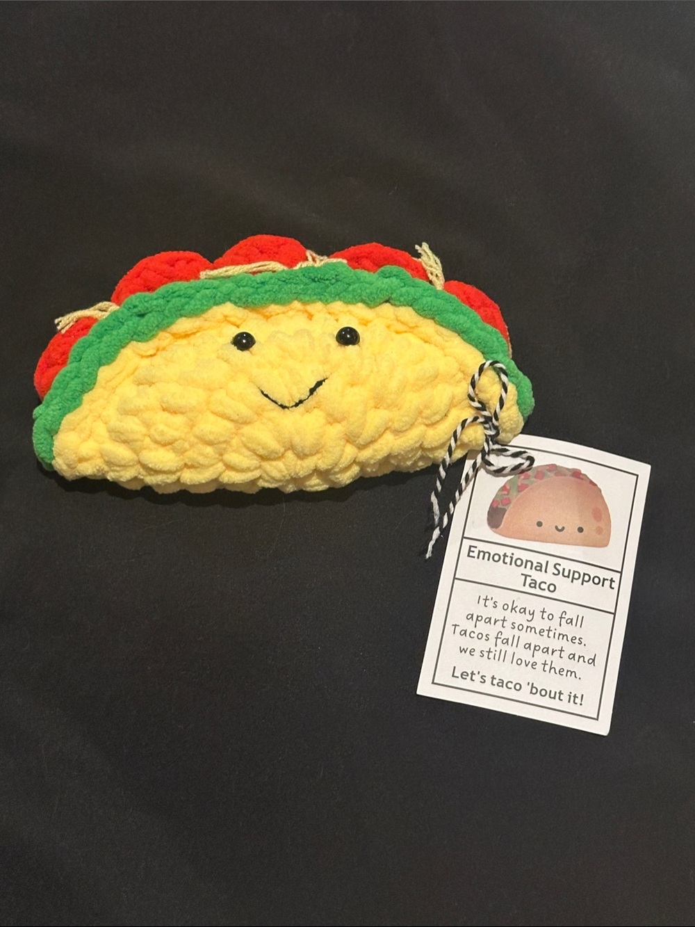 Crochet Emotional Support Taco